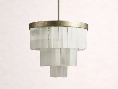 Cameron 3 Tier Selenite Chandelier