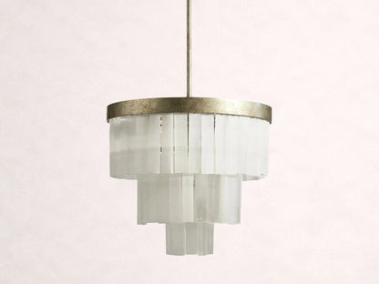 Cameron 3 Tier Selenite Chandelier