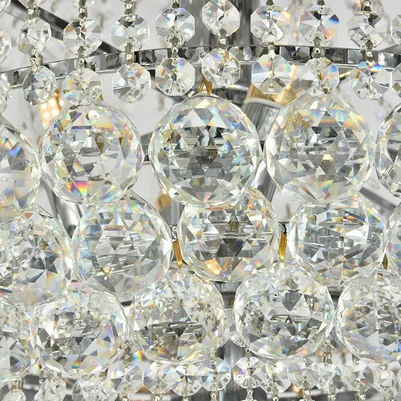 Kaler Elegant Luxury Living Room Three Tier Crystal Chandelier 30" D - Richardrider