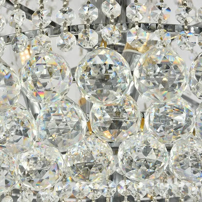 Kaler Elegant Luxury Living Room Three Tier Crystal Chandelier 30" D - Richardrider