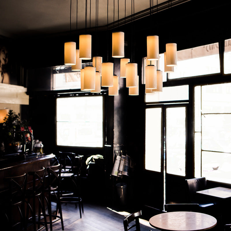 Kaiasera Chandelier Capsule With LED Module & Translucent White Diffuser & Heat Sink With Black Matte Finish 39.4"D