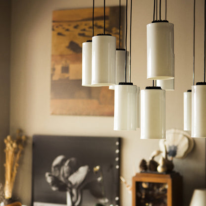 Kaiasera Chandelier Capsule With LED Module & Translucent White Diffuser & Heat Sink With Black Matte Finish 39.4"D