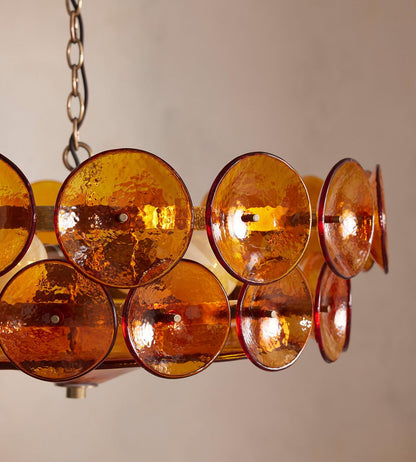 Lorenzo Disc Murano Chandelier