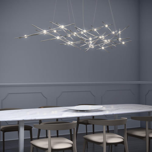 Verelune Ursa Minor Chandelier Acrylic & Metal 56"W x 18"D