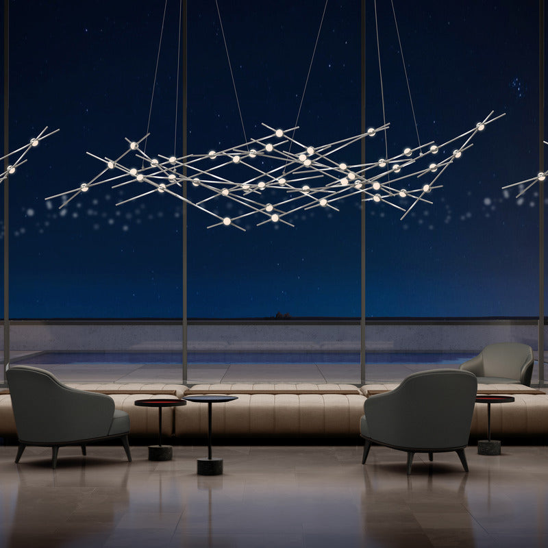 Verelune Ursa Minor Chandelier Acrylic & Metal 56"W x 18"D