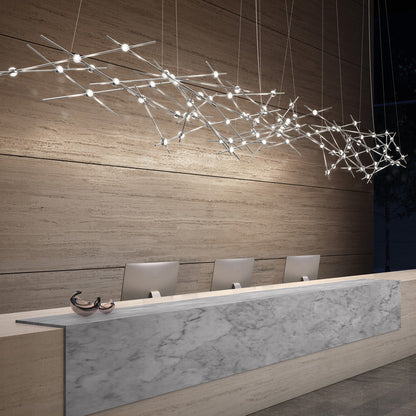 Verelune Ursa Minor Chandelier Acrylic & Metal 56"W x 18"D