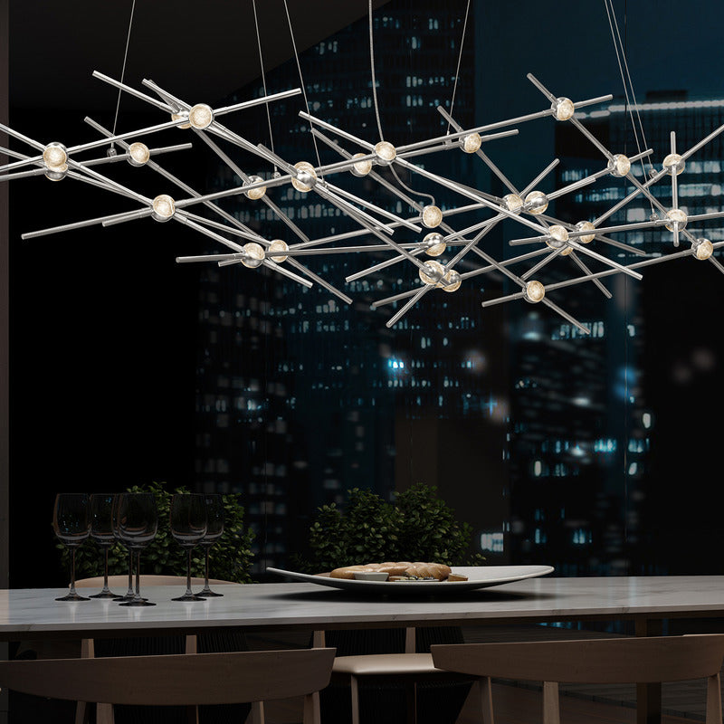 Verelune Ursa Minor Chandelier Acrylic & Metal 56"W x 18"D