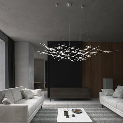 Verelune Ursa Minor Chandelier Acrylic & Metal 56"W x 18"D