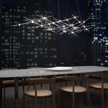 Verelune Ursa Minor Chandelier Acrylic & Metal 56"W x 18"D