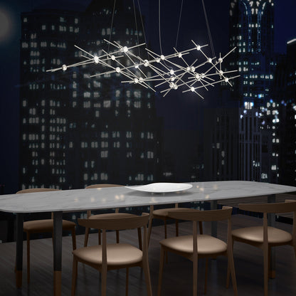 Verelune Ursa Minor Chandelier Acrylic & Metal 56"W x 18"D