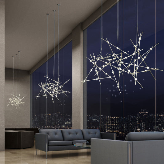 Verelune Ursa Major Chandelier Acrylic & Metal 94"W x 30"D