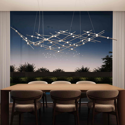 Verelune Ursa Major Chandelier Acrylic & Metal 94"W x 30"D