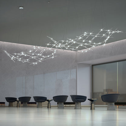 Verelune Ursa Major Chandelier Acrylic & Metal 94"W x 30"D