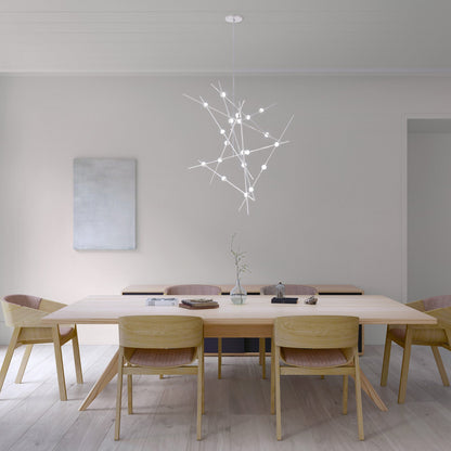 Verelune Aquila Major Chandelier Acrylic & Metal 37.25"W x 37.25"D