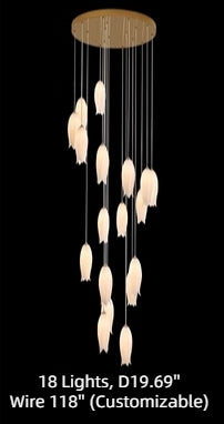 Elegant Flower Chandelier For Foyer/ Staircase - Richardrider