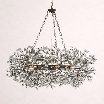 Fiore Crown Chandelier 32"