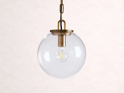Wescott Globe Pendant with Chain