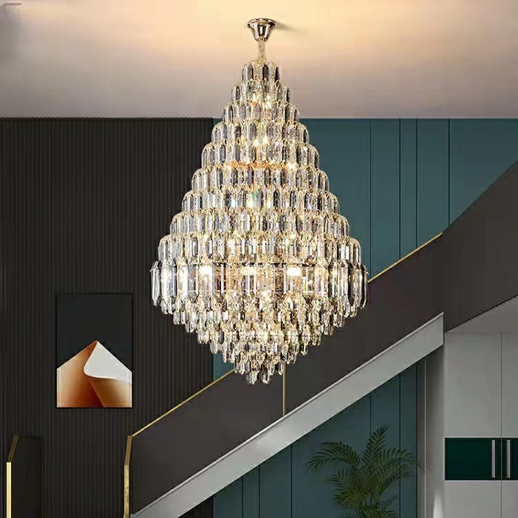 Staircase/Foyer Chandelier With High Clarity Crystals Luxury Ceiling Light - Richardrider