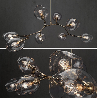 Covington Horizontal White Globe Branching Bubble Chandelier - Richardrider