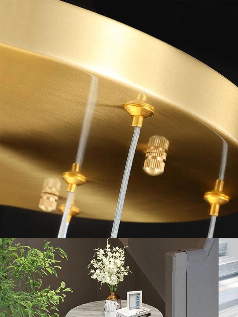 Eve Faceted Crystal Staircase Long Chandelier - Richardrider