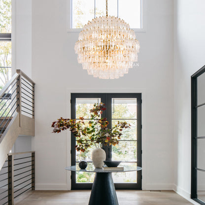 Clear Pallina Chandelier 28"