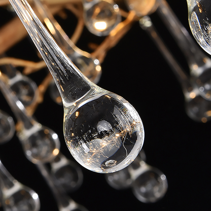 Iris Raindrop Clear Crystal Ring Branch Chandelier - Richardrider