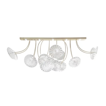 Modern Creative Glass Lotus Pendant Light for Kitchen Island
