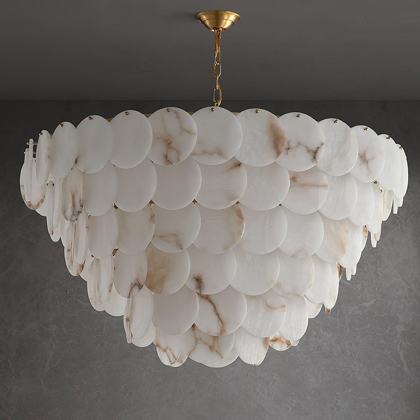 Alabaster Shell Brass Chandelier with 2/3/4/5/6 layer - Richardrider