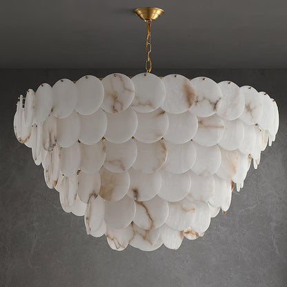 Alabaster Shell Brass Chandelier with 2/3/4/5/6 layer - Richardrider