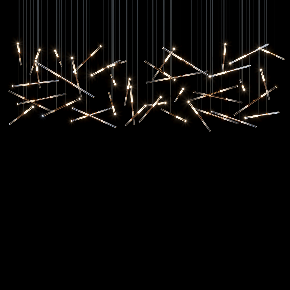 Linear Rod Scatter Pendant