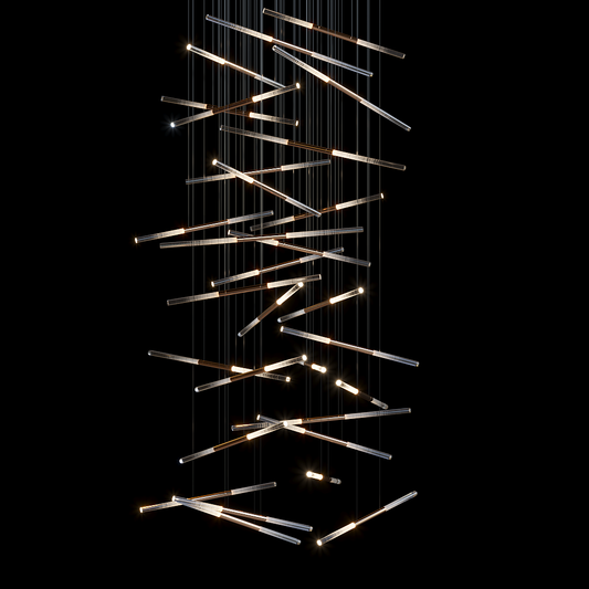 Linear Rod Scatter Pendant