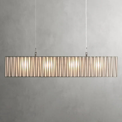 Art Glass Jeunet Rectangular Chandelier