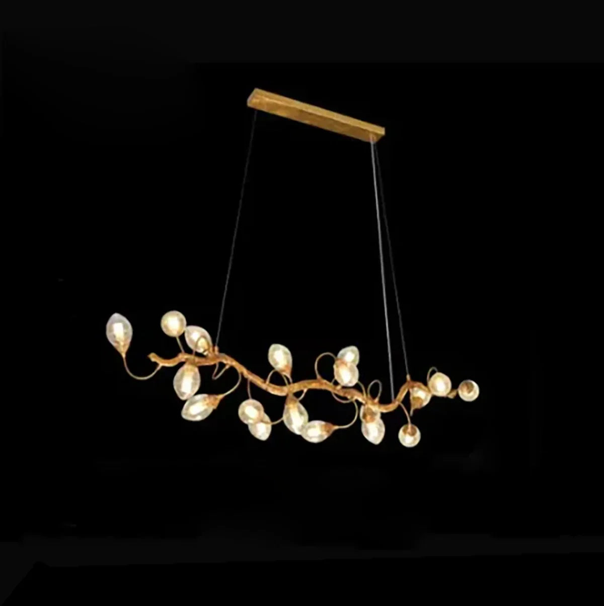 Art Clear Elegance Bubble Branch Linear Chandelier - Richardrider