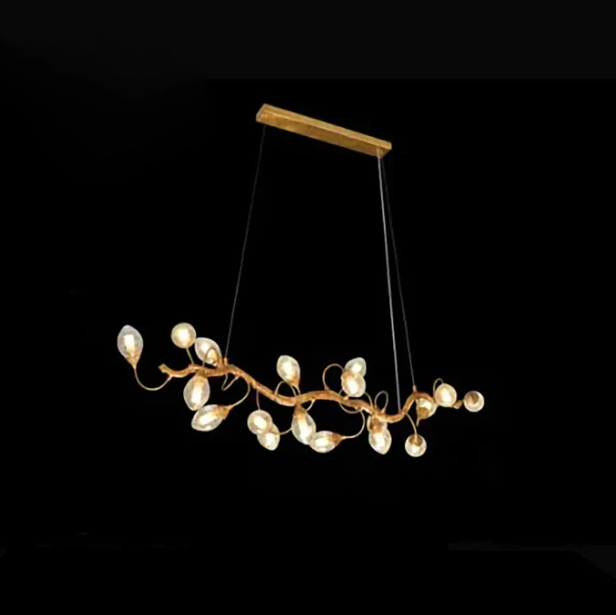Art Clear Elegance Bubble Branch Linear Chandelier - Richardrider