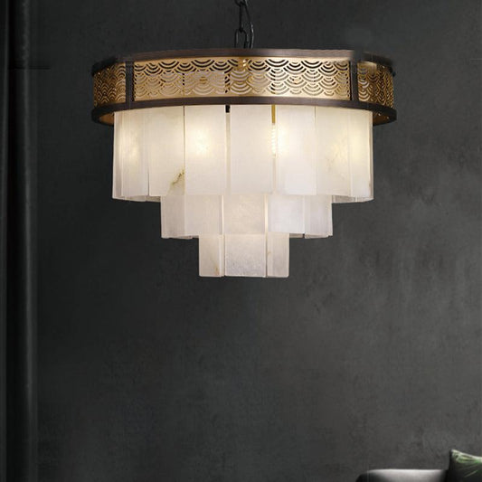Marble Alabaster Lorry Multi-layer Classic Chandelier - Richardrider