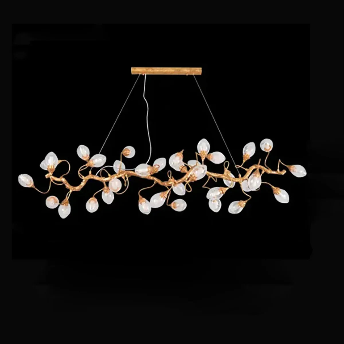 Art Clear Elegance Bubble Branch Linear Chandelier - Richardrider