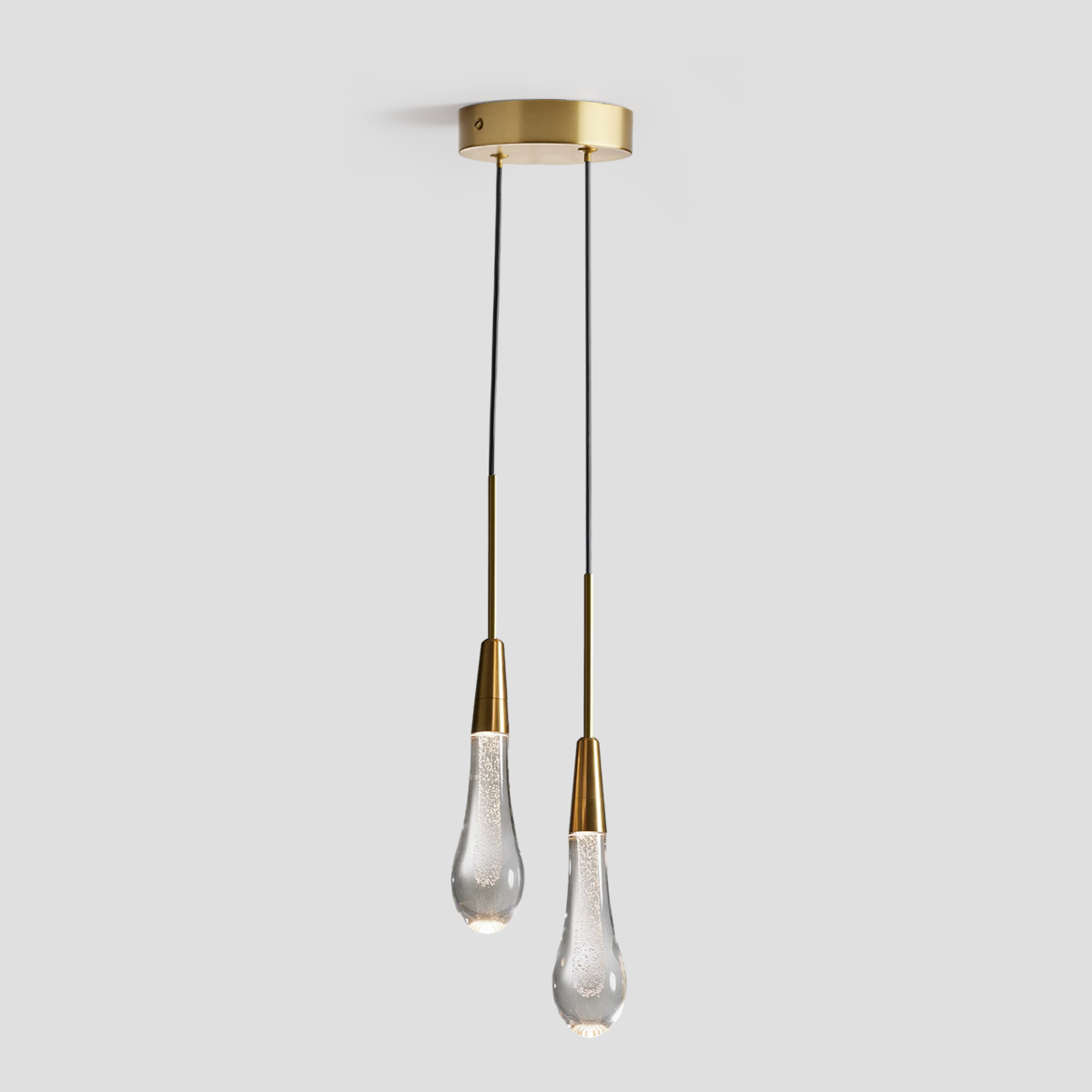 Soltaire Crystal Pendant 1 light 2 lights - Richardrider