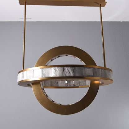 Rolantis -I Rock Crystal Pendant Brass - Richardrider