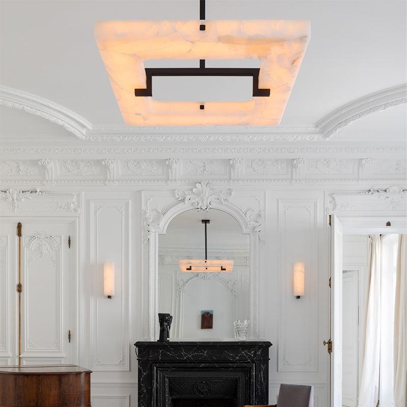 Glacera Square Alabaster Chandelier - Richardrider