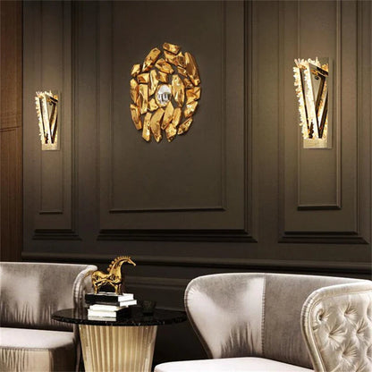 Cervine Wesley Rock Crystal Wall Sconce - Richardrider