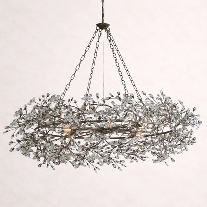 Fiore Crown Chandelier 32"