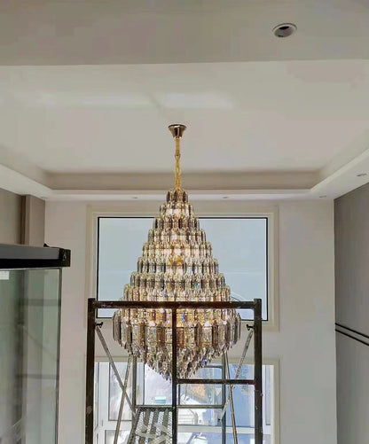 Staircase/Foyer Chandelier With High Clarity Crystals Luxury Ceiling Light - Richardrider