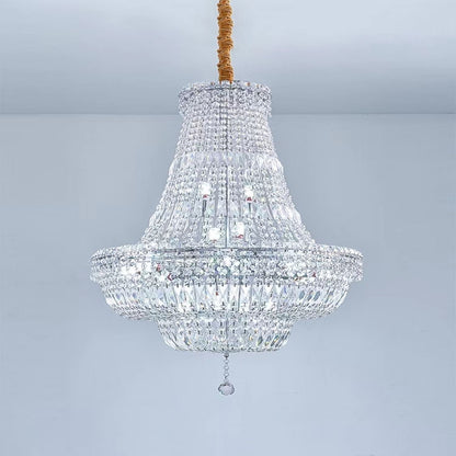 Extra Large Multi-layer Modern Light Luxury Crystal Chandelier for Living / Dining Room / Villa