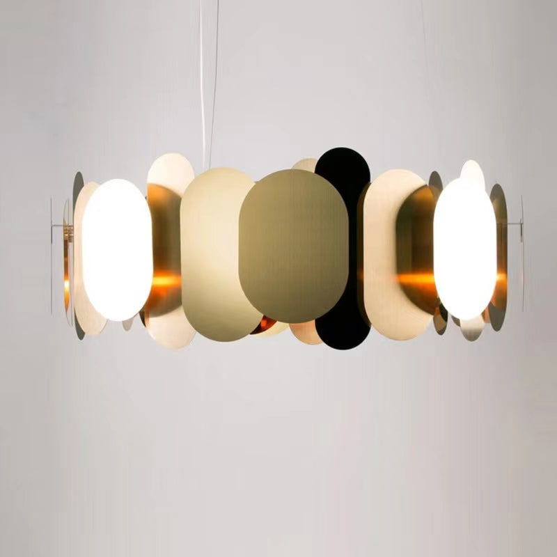 Modern Minimalist Fashion Round Metal Chandelier for Living Room/ Bedroom /Dining Room
