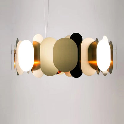 Modern Minimalist Fashion Round Metal Chandelier for Living Room/ Bedroom /Dining Room