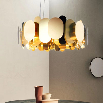 Modern Minimalist Fashion Round Metal Chandelier for Living Room/ Bedroom /Dining Room