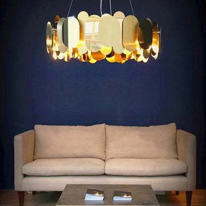 Modern Minimalist Fashion Round Metal Chandelier for Living Room/ Bedroom /Dining Room