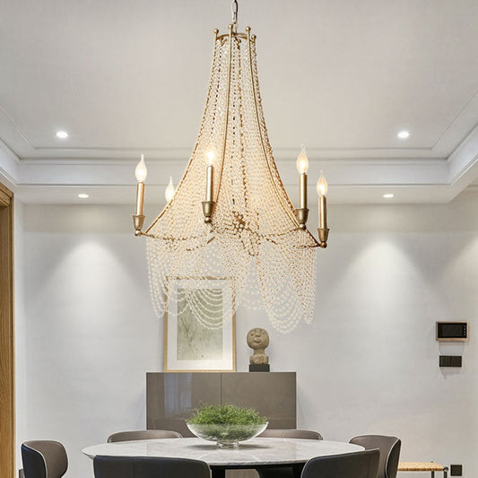 Extra Large European Crystal Beaded Chandelier Candle Light for Stairs / Duplex / Villa - Richardrider