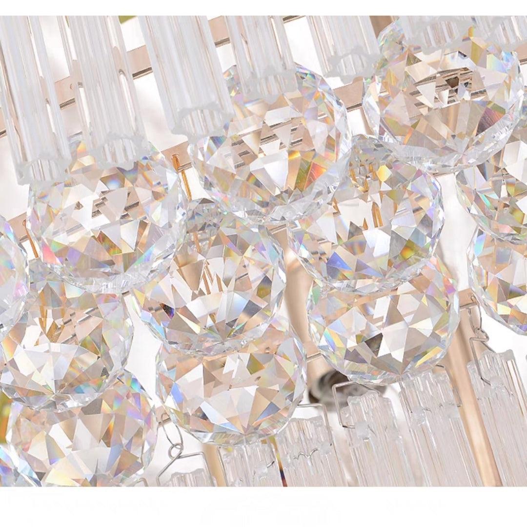 Extra Large Three Layers Round Luxury Flush Mounted Crystal Chandelier for Living Room - Richardrider