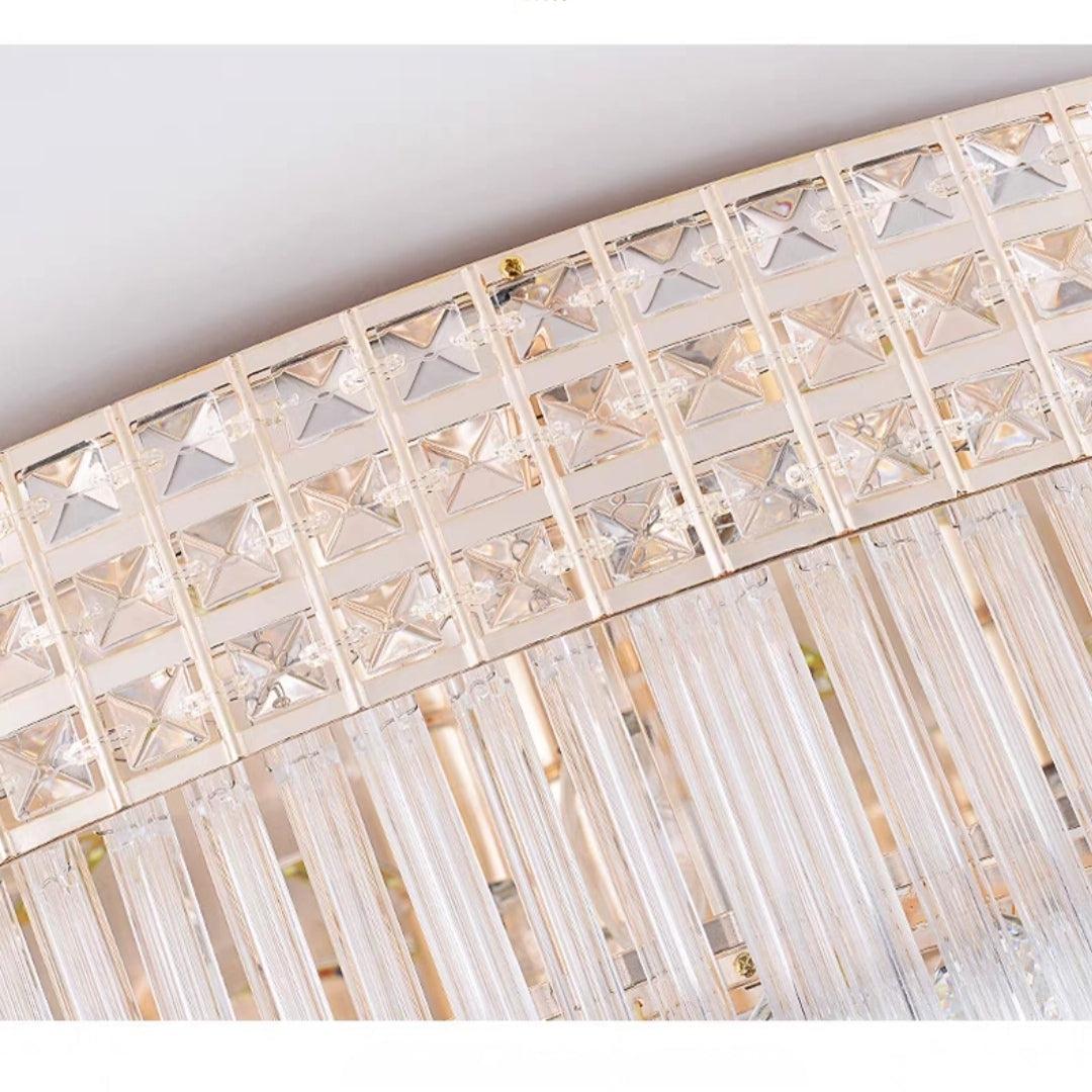 Extra Large Three Layers Round Luxury Flush Mounted Crystal Chandelier for Living Room - Richardrider